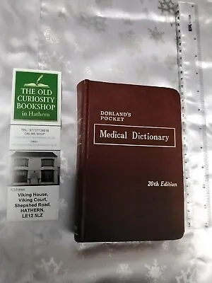 Dorland's Pocket Medical Dictionary  Saunders 20th Edition. Doctors Surgeons • £32