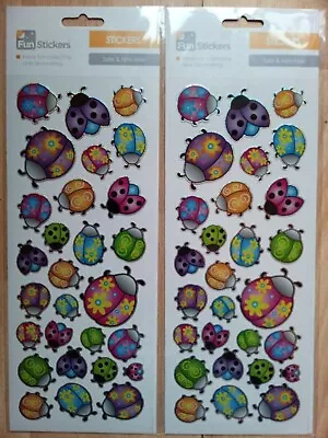 Ladybird Stickers 2 Sheets For Crafting Safe And Non Toxic Scrapbooking • £4
