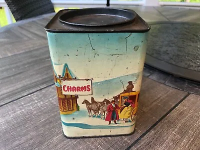 $39.99 • Buy Charms Co. Candy Container Tin Christmas Holidays Halloween  Vintage N.j.usa Htf