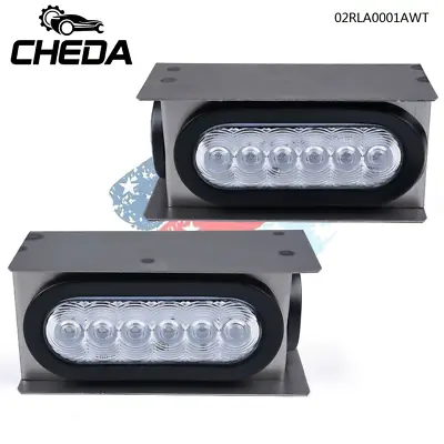 2x Fit For Truck LED Trailer Steel Box Kit W/ 6  Oval Tail Light 2  Marker Lamps • $30.89