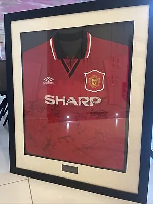 Framed & Signed Manchester United Shirt - 1996 Home Shirt - Whole Squad • $631.48