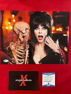 ELVIRA CASSANDRA PETERSON AUTOGRAPHED SIGNED 11x14 PHOTO! BECKETT COA! HORROR!  • $104.99