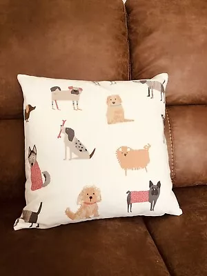 Multi Dog 🐶 Cream Cushion Cover Handmade • £6