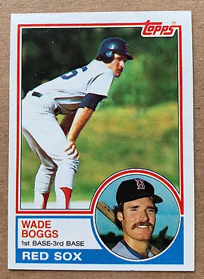 1983 Topps #498 Wade Boggs NM-MINT+ Rookie Card Boston Red Sox RC HOF • $15