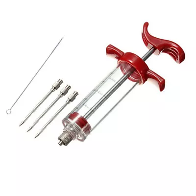 BBQ Marinade Injector Syringe Food Flavor Seasoning Meat Injection Gun Chicken • £6.71