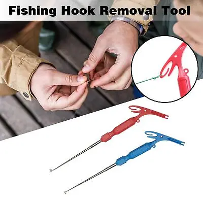 3 In 1 Fishing Hook Removal Detacher Tackle Disgorger Steel Remover Tool • £1.19