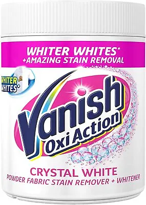 Vanish Fabric Stain Remover Oxi Action Powder Crystal White 470g Pack Of 2 • £9.99