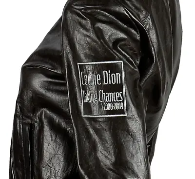 M0851 Womens Celine Dion 'Taking Chances Tour' Crew Jacket Size 4 Brown Leather • $349.99