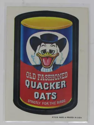 Wacky Package Old Fashioned Quacker Oats Vintage Sticker • $4.99