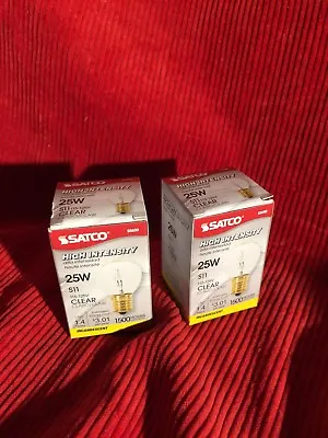 (2) 25 WATT 25W S11 INT BASE HIGH INTENSITY LAVA LAMP LIGHT BULBs Premium • $5.65