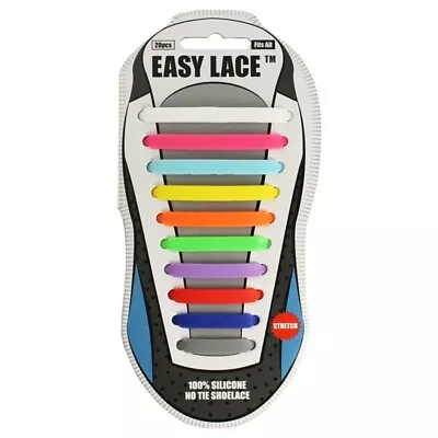Genuine Easy Lace™ Flat Stretchy No Tie Laces Choice Of Colours Adult Size • £6.99