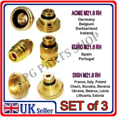 LPG Autogas M21.8 All Filling Point Adapter Set From UK To ALL Europe Bayonet   • $35.91