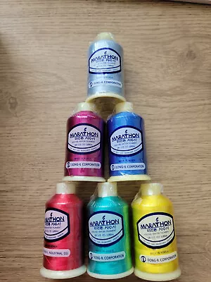 £2.59 • Buy Marathon Embroidery Machine Thread For Brother Janome  50+ Colours 1,000m Reels