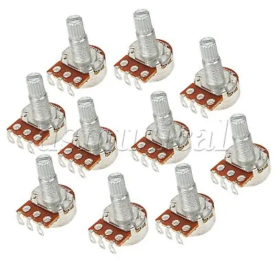 Guitar Mini Potentiometer Pot Choice Of B500K 16mm Volume Tone Base 18mm Shaft • $9.01