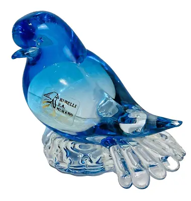 Rubelli Giampaolo Signed Murano Vintage Art Glass Clear Bird Sculpture • $44.96