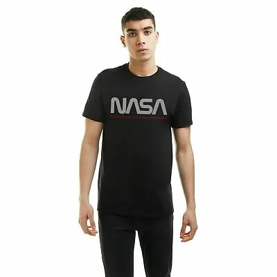 Official NASA Mens Insignia Logo T-Shirt Black S - XXL • £13.99