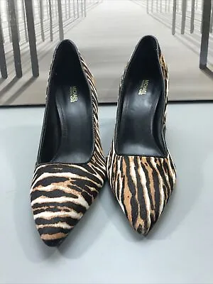 Women MK Michael Kors Dorothy Flex Pump Printed Hair Calf Tiger Pattern SKU 6545 • $41.24