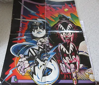 KISS 'Unmasked' Large Album Poster By Victor Stabin (1980 Casablanca) *RARE • $65