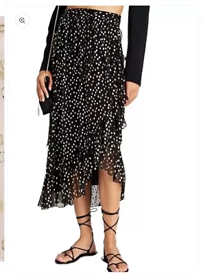 Zimmerman Lurex Dot Wrap Skirt Size 3 RRP $495 Brand New With Tags • $250
