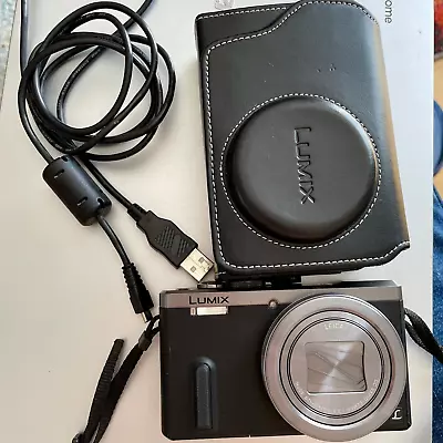 Panasonic LUMIX DMC-TZ60 Digital Camera 18.1MP With Leather Case & Strap • £45