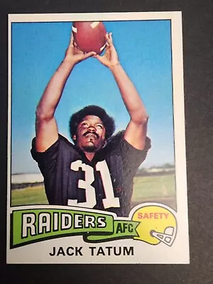 Jack Tatum 1975 Topps Nfl Football Card #70 Oakland Raiders Ex Plus • $2.50