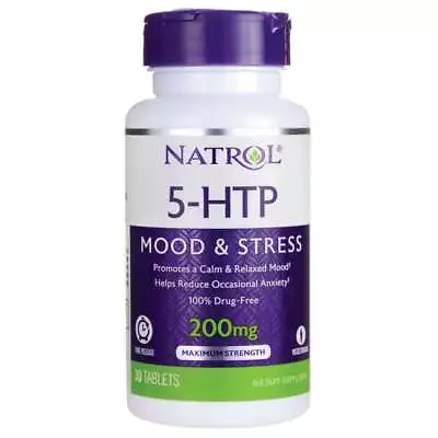 Natrol 5-Htp Time Release 200 Mg 30 Tabs • $17.73