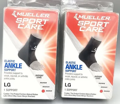 2 Mueller Sport Care Elastic Ankle Support Size Large • $6