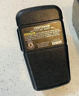 CRAFTSMAN Genuine 18V Battery No. 982027-001 Nickel-Cadmium • $19.58