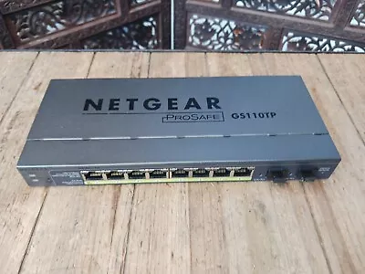 NETGEAR Pro Safe 8 Port Gigabit Ethernet Smart Switch GS110TP • $29