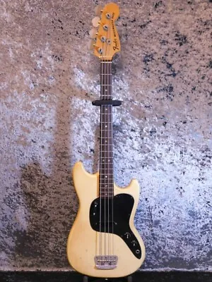 Used 1977 Fender Music Master Bass White 1 S Short Scale 3.46kg W/GB • $2297.45