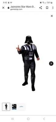 $40 • Buy Jazwares Darth Vader Costume Adult XL 