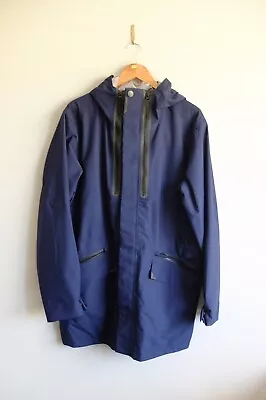 Jack Wolfskin Tech Lab Long Jacket Coat | L | Blue VGC • £50