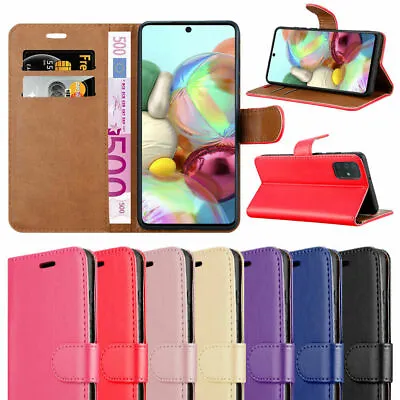 Galaxy A51 A71 A70 A50 A40 Phone Case Leather Wallet Flip Cover For Samsung • £5.95