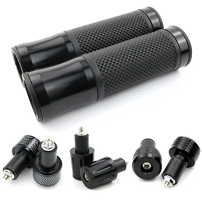 7/8  Motor Handlebar Grips Bar Ends Fit For SUZUKI GSX-R 600 GSXR 1000 Black • $9.99