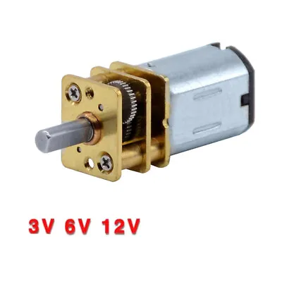 1pcs N20 DC 3V/6V/12V MINI GA12-N20 Metal Gear W/ Gearwheel Motor 15-1000RPMDIY • $3.99