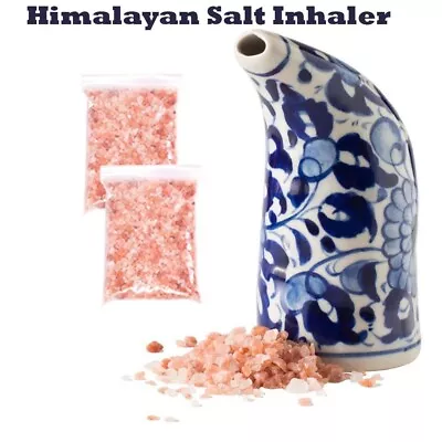 Salt Breath Therapy Pipe Inhaler Natural Himalayan Asthma Improve With Salt • £10.49