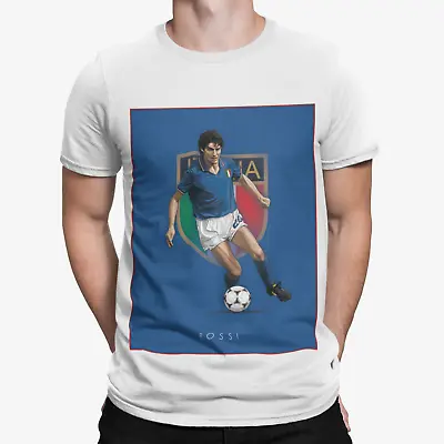 Rossi Art T-Shirt - Football Retro Sport Iconic England Euro Gazza 96 Italy  • £8.39
