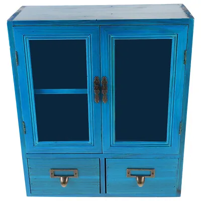 £58.05 • Buy  Double Door Vintage Cabinet Wall Mounted Rustic Cabinet Wood Storage Hanging