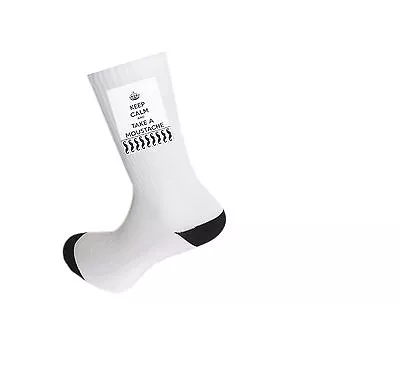 High Quality Keep Calm And Take A Moustache Design Socks  • $6.54