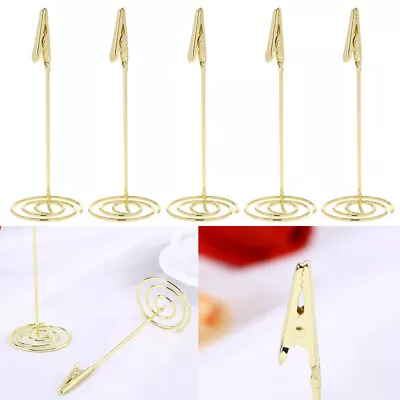 Table Photo Holder Gold Table Number Holders Sign Stands Photo N • £8.70