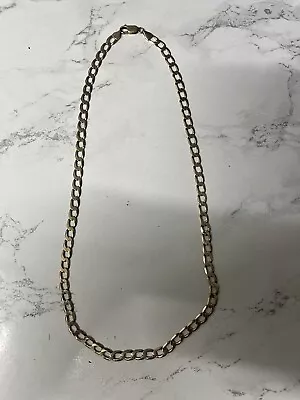 9ct Solid Gold Curb Chain 20 Inch • £350