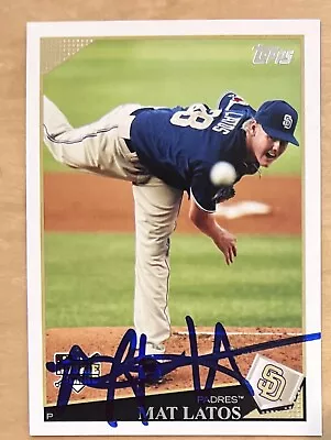 Mat Latos Signed 2009 Topps Baseball Rookie Card Autographed Auto Padres • $14.99