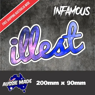 Illest Galaxy Cool JDM Car Vinyl Decal Sticker 4X4 Boys Forever Wild Drift • $7.30