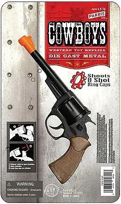 Parris Toys Western Cowboy Toy Gun 1936 8 Shot Pistol Diecast  • $18.95