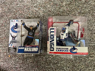 McFarlane NHL Series 14 & 15 Vancouver Canucks Roberto Luongo Markus Naslund • $29