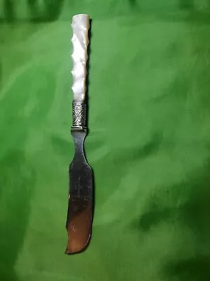 1834 J Russell & Co 12 Carved Mother-of-pearl Handle 8 1/2  Knife • $150