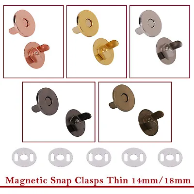 £3.79 • Buy Sewing Magnetic Clasp Fastener Snaps Button For Purse Bag Craft Round Parts