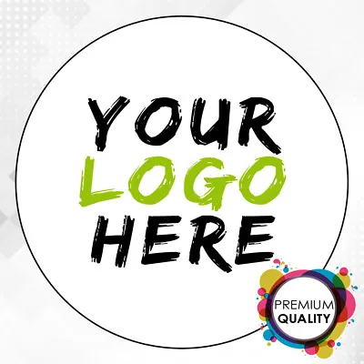 LOGO Printed Round Stickers - Custom Logo Labels - Postage Labels -Personalised  • $13.68