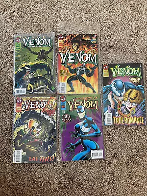 VENOM SINNER TAKES ALL SET MARVEL COMIC BOOKS Inc FIRST FEMALE VENOM VERY GOOD! • $60