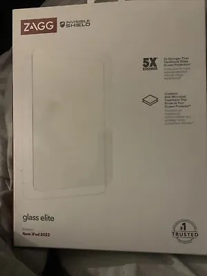 ZAGG Invisible Shield Glass Elite IPad 2022 • $20